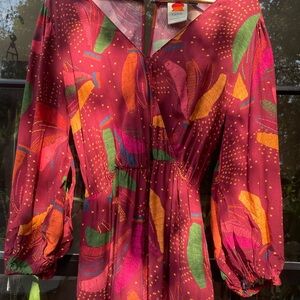 FARM Rio Multicolor Abstract Jumpsuit